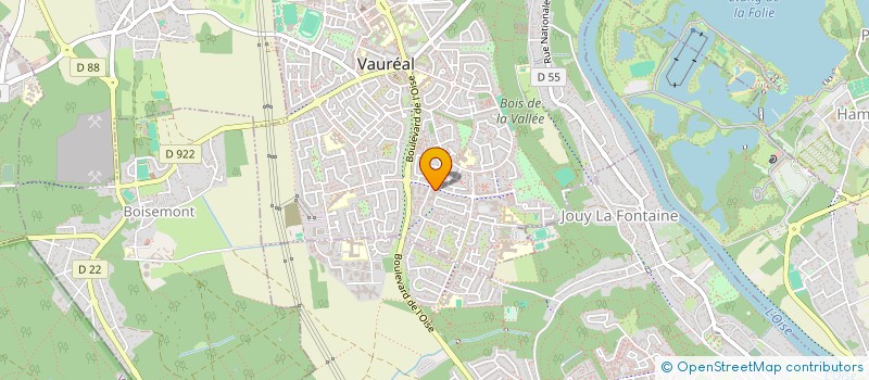 localisation de l'entreprise MEGA BUSINESS CENTER  VAUREAL