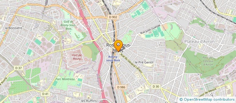 localisation de l'entreprise MEGA CAR à ROSNY-SOUS-BOIS