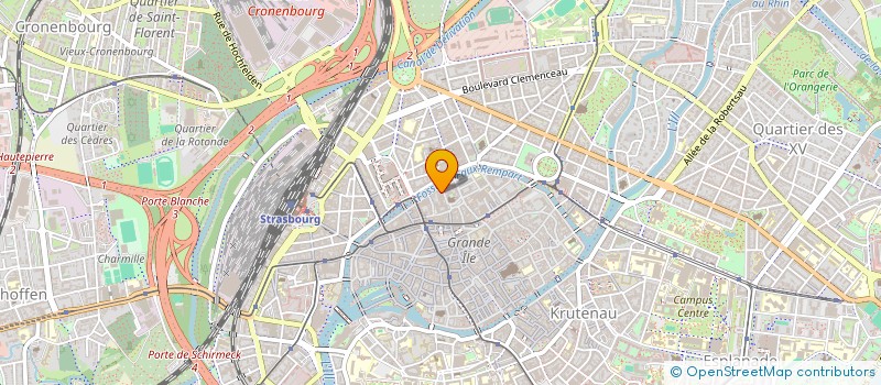localisation de l'entreprise MEGA COMM à STRASBOURG
