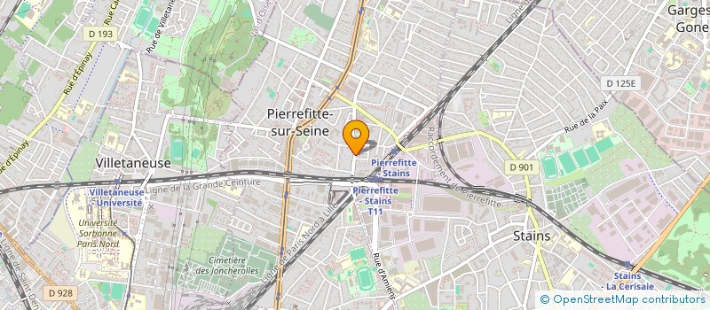 localisation de l'entreprise MEGA COURSES à PIERREFITTE-SUR-SEINE