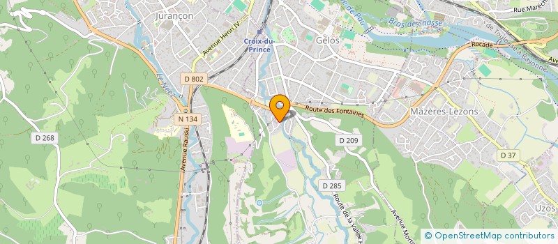 localisation de l'entreprise MEGA DEAL AUTO 64  GELOS