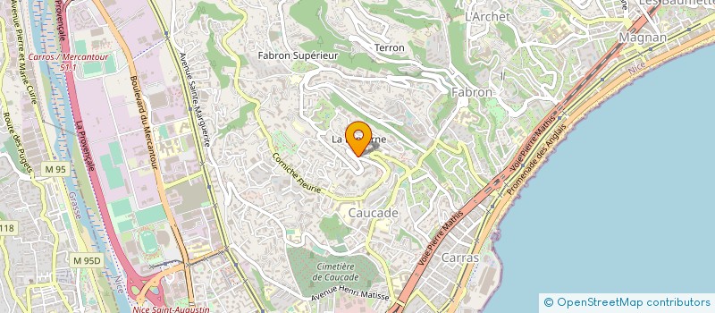 localisation de l'entreprise MEGA DENT à NICE