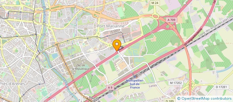 localisation de l'entreprise MEGA DISTRIBUTION à MONTPELLIER