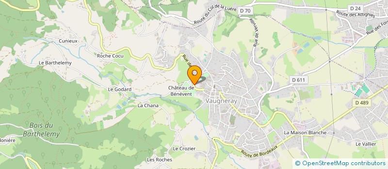 localisation de l'entreprise MEGA DRIVE TRANSPORTEUR  VAUGNERAY