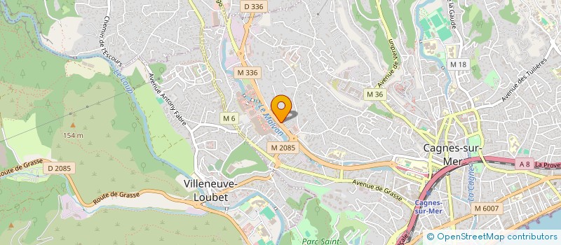 localisation de l'entreprise MEGA'ELEC à CAGNES-SUR-MER