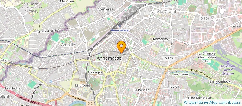 localisation de l'entreprise MEGA ELEC  ANNEMASSE