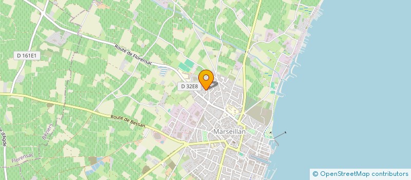 localisation de l'entreprise MEGA FACE à MARSEILLAN