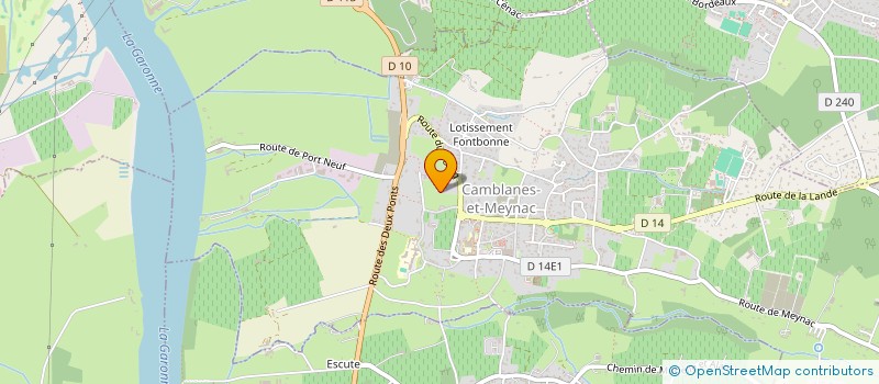 localisation de l'entreprise MEGA FAMILY  CAMBLANES-ET-MEYNAC