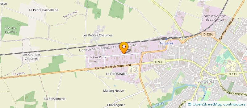 localisation de l'entreprise MEGA GASTRONOMIE FRANCE à SURGERES