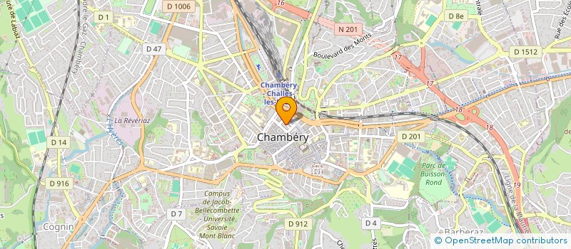 localisation de l'entreprise MEGA HAIR'S à CHAMBERY