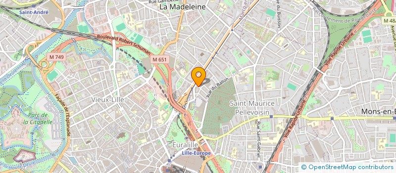 localisation de l'entreprise MEGA INTERNATIONAL FRANCE SARL à LA MADELEINE