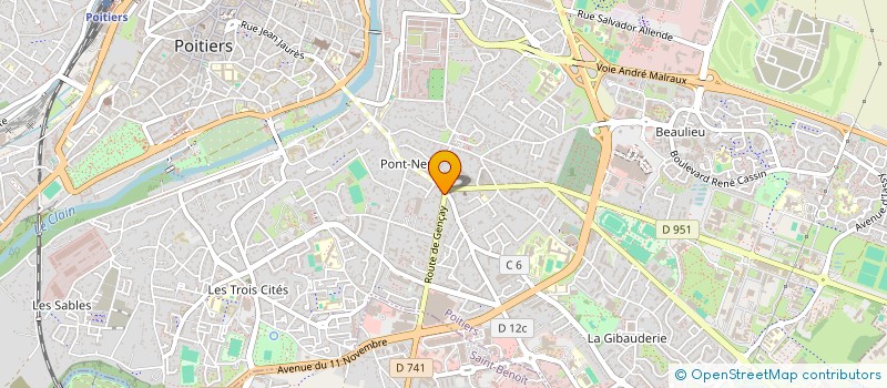 localisation de l'entreprise MEGA LIT à POITIERS