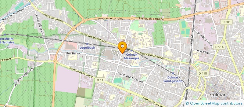 localisation de l'entreprise MEGA MARKET à COLMAR