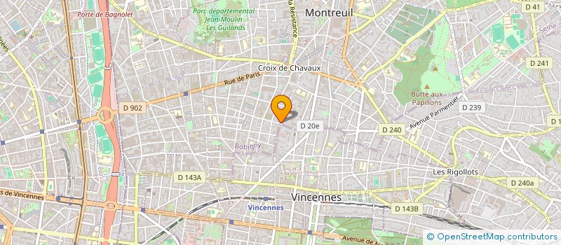 localisation de l'entreprise MEGA MOD à MONTREUIL