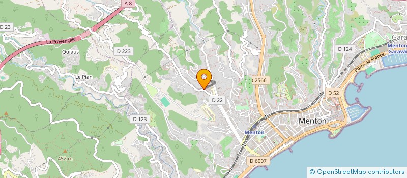 localisation de l'entreprise MEGA NET à MENTON
