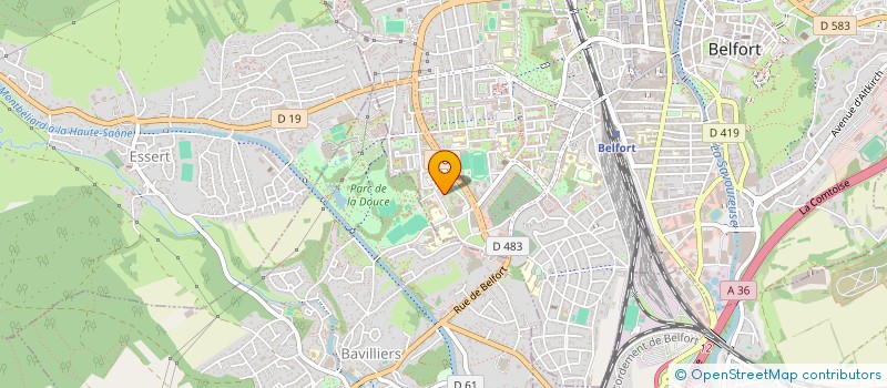 localisation de l'entreprise MEGA NEWS à BELFORT