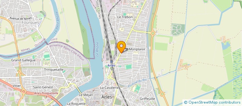 localisation de l'entreprise MEGA PNEU à ARLES