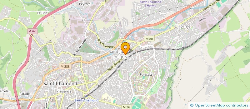 localisation de l'entreprise MEGA PROJECTION à SAINT-CHAMOND