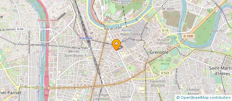 localisation de l'entreprise MEGA QUARTZ à GRENOBLE