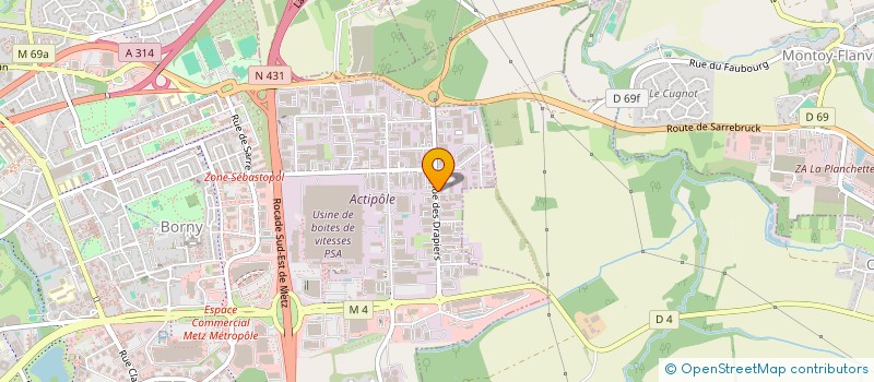 localisation de l'entreprise MEGA SANI IM EX  METZ