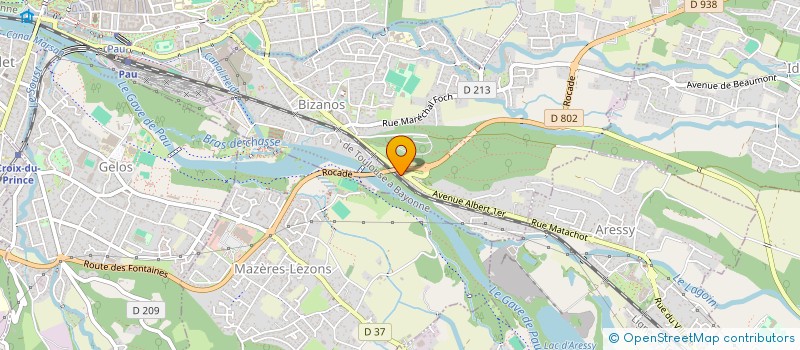localisation de l'entreprise MEGA SERVICES EURL à BIZANOS