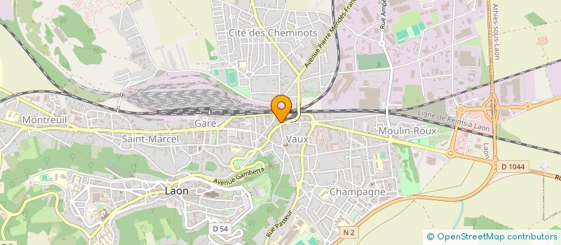 localisation de l'entreprise MEGA SON à LAON