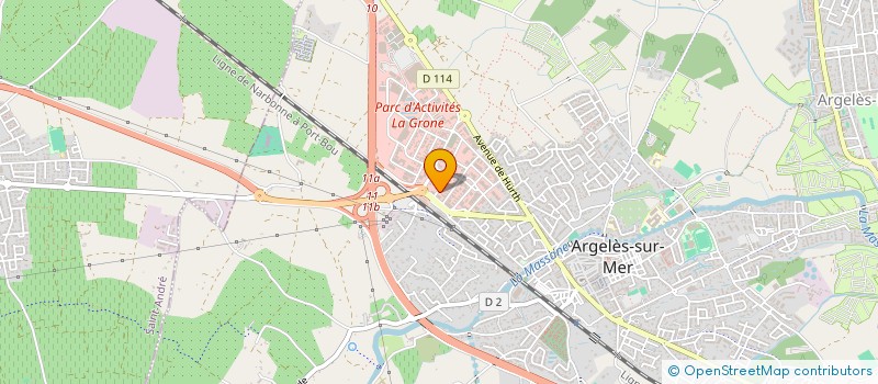 localisation de l'entreprise MEGA SUD à ARGELES-SUR-MER