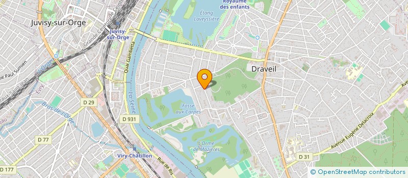 localisation de l'entreprise MEGA TRAVAUX HOUDARD à DRAVEIL