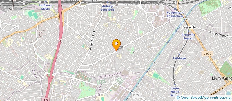 localisation de l'entreprise MEGA VIANDES à AULNAY-SOUS-BOIS
