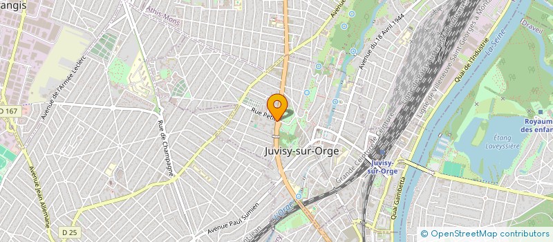 localisation de l'entreprise MEGABON à JUVISY-SUR-ORGE