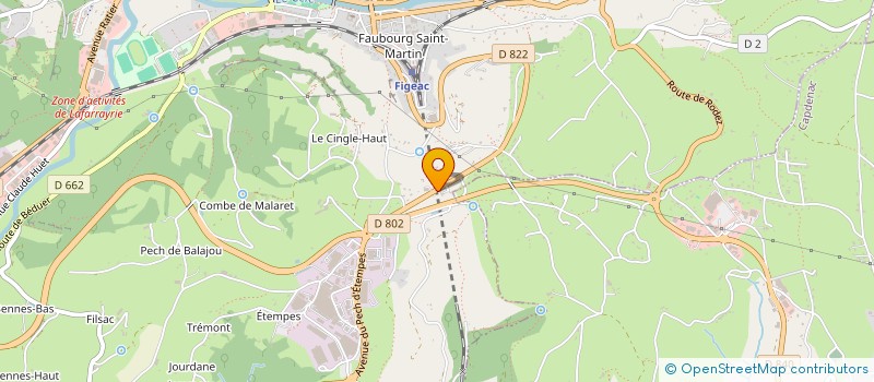 localisation de l'entreprise MEGACOM  FIGEAC