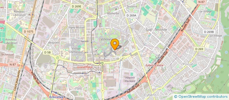 localisation de l'entreprise MEGACOM à GRENOBLE