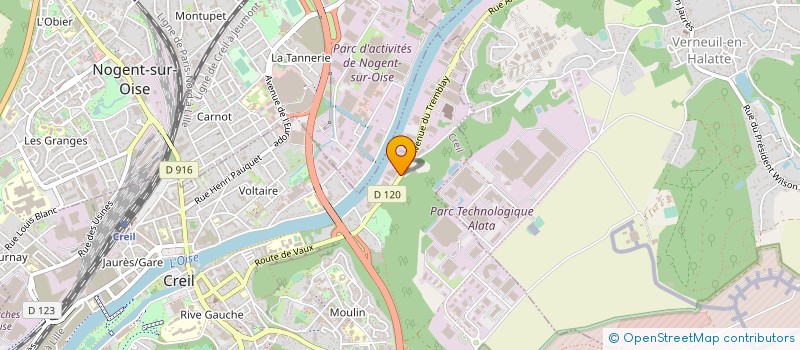 localisation de l'entreprise MEGADIS à CREIL
