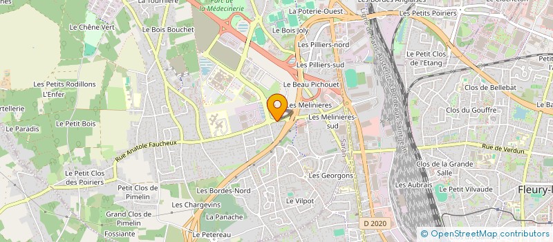 localisation de l'entreprise MEGAEST à SARAN