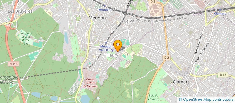 localisation de l'entreprise MEGAGAMME à MEUDON