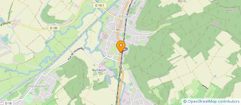 localisation de l'entreprise MEGALI 2  ILLFURTH