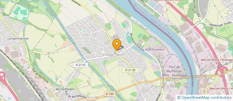 localisation de l'entreprise MEGALI  VILLAGE-NEUF