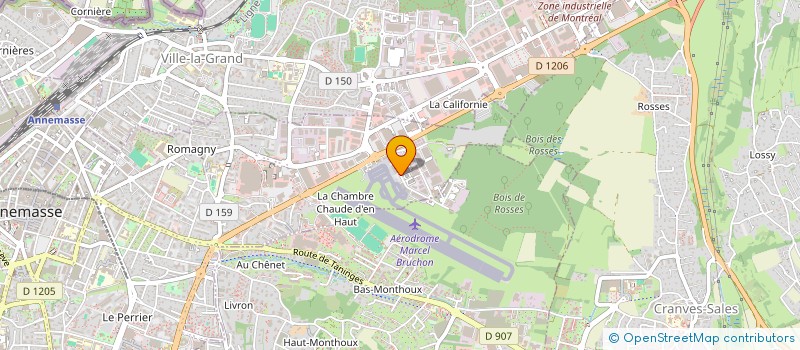 localisation de l'entreprise MEGALIGHT à ANNEMASSE
