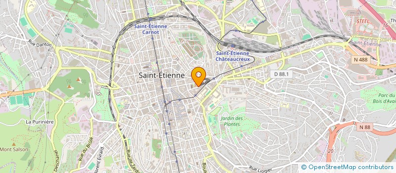 localisation de l'entreprise MEGALINE ARTE à SAINT-ETIENNE