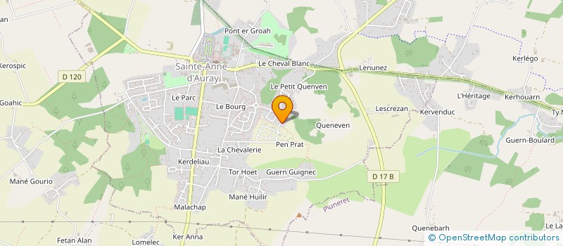 localisation de l'entreprise MEGALINGE  SAINTE-ANNE-D'AURAY