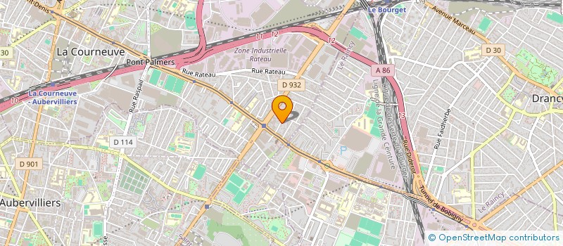 localisation de l'entreprise MEGALITHE à LA COURNEUVE
