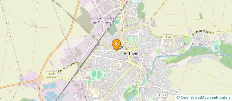 localisation de l'entreprise MEGALITHE  PITHIVIERS