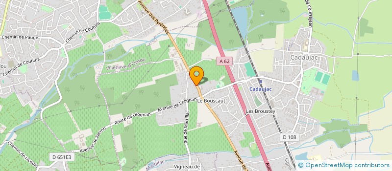 localisation de l'entreprise MEGALITHE SARL  CADAUJAC