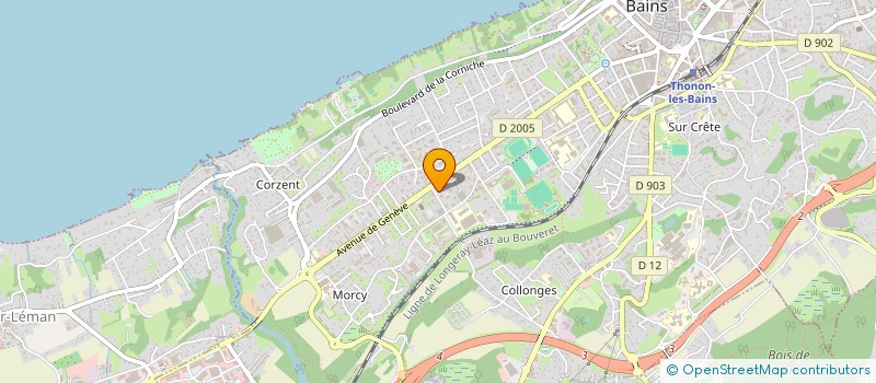 localisation de l'entreprise MEGALO à THONON-LES-BAINS