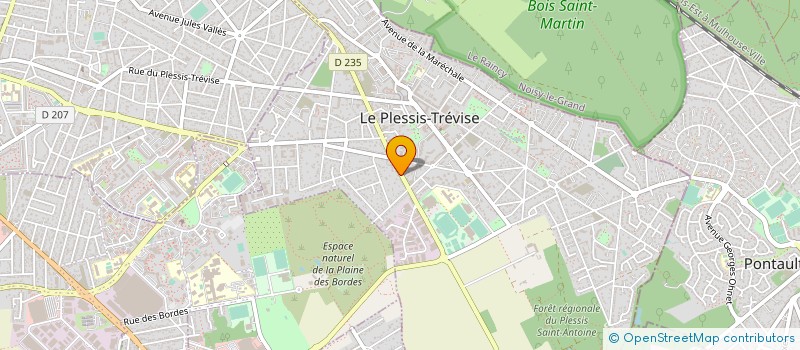 localisation de l'entreprise MEGALU à LE PLESSIS-TREVISE