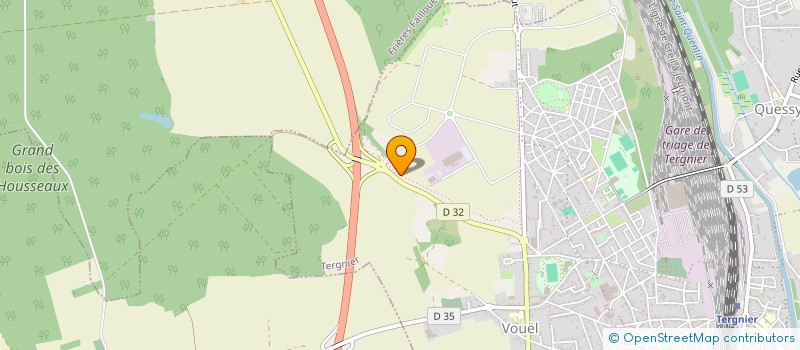 localisation de l'entreprise MEGALUXGROUP à TERGNIER
