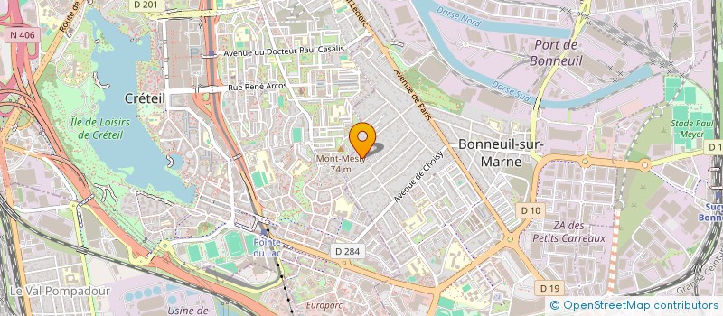 localisation de l'entreprise MEGALY à BONNEUIL-SUR-MARNE