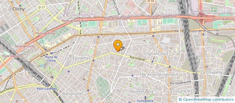 localisation de l'entreprise MEGALYA à PARIS 18