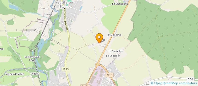 localisation de l'entreprise MEGAMECA  NEUVILLE-SUR-BRENNE