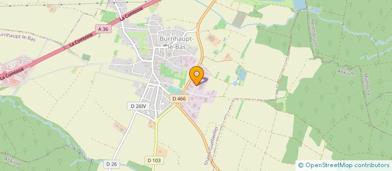 localisation de l'entreprise MEGAMOS COMPOSANTS à BURNHAUPT-LE-BAS